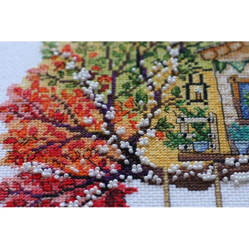 Cross Stitch Kit "Cat house"