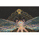 Cross Stitch Kit "Golden dragonfly"