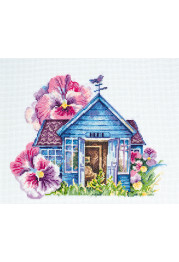 Cross Stitch Kit "Violet house"