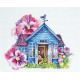 Cross Stitch Kit "Violet house"