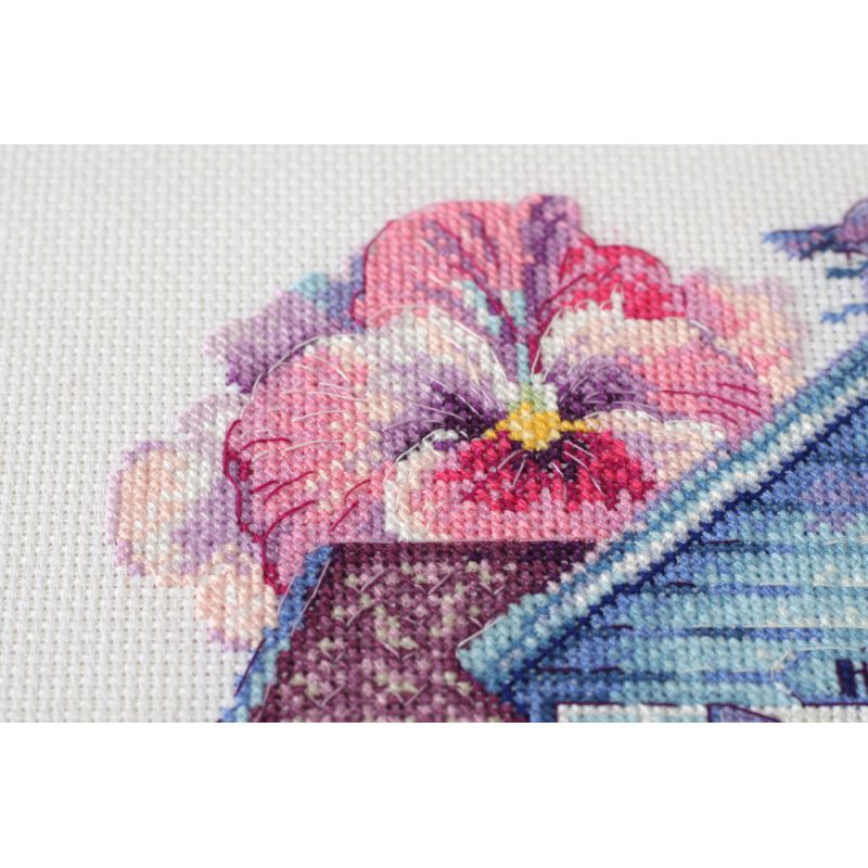Cross Stitch Kit "Violet house"