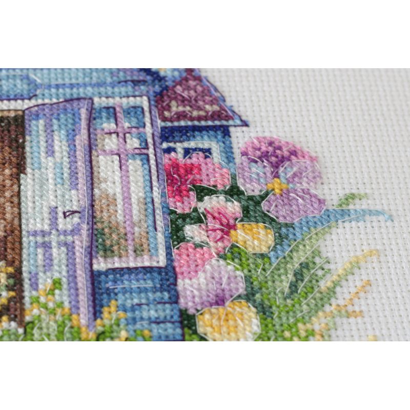 Cross Stitch Kit "Violet house"