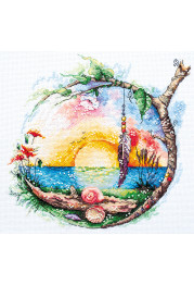Cross Stitch Kit "Sunny paradise"