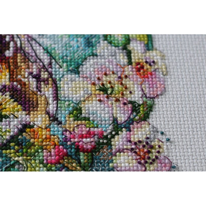 Cross Stitch Kit "Caramel spider web"