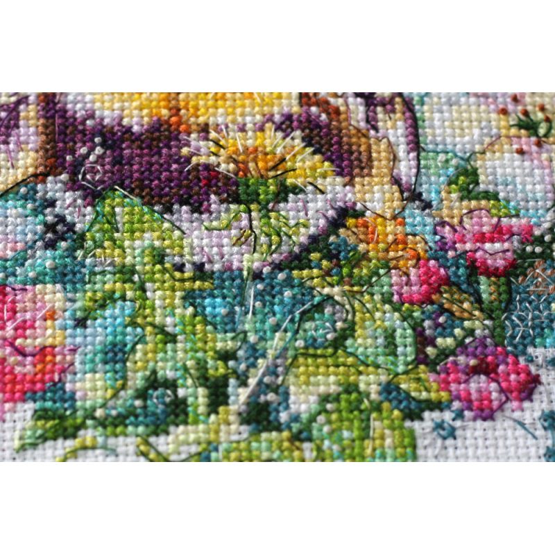 Cross Stitch Kit "Caramel spider web"