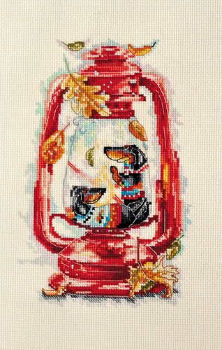 Cross Stitch Kit "Heat of October"