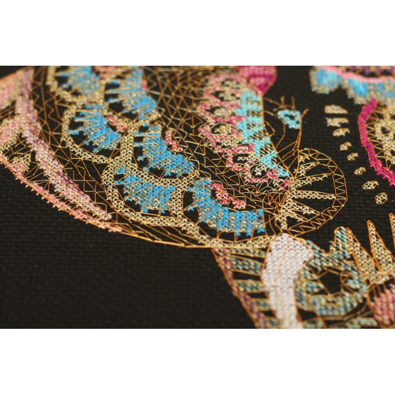 Cross Stitch Kit "Golden elephant"