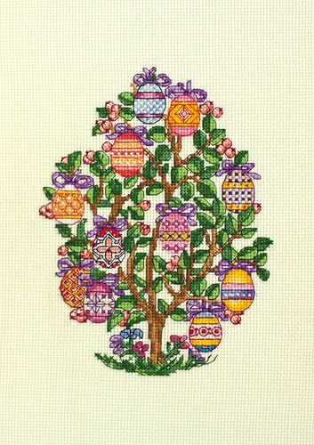 Cross Stitch Kit "Easter tree"
