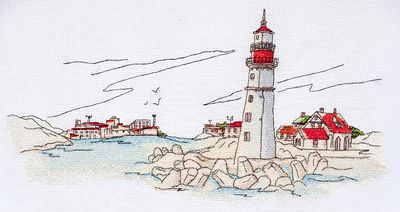 Cross Stitch Kit "Lighthouse light"