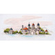 Cross Stitch Kit "Colorful domes"