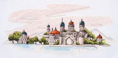 Cross Stitch Kit "Colorful domes"