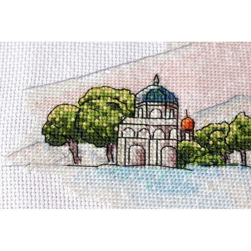 Cross Stitch Kit "Colorful domes"