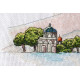 Cross Stitch Kit "Colorful domes"