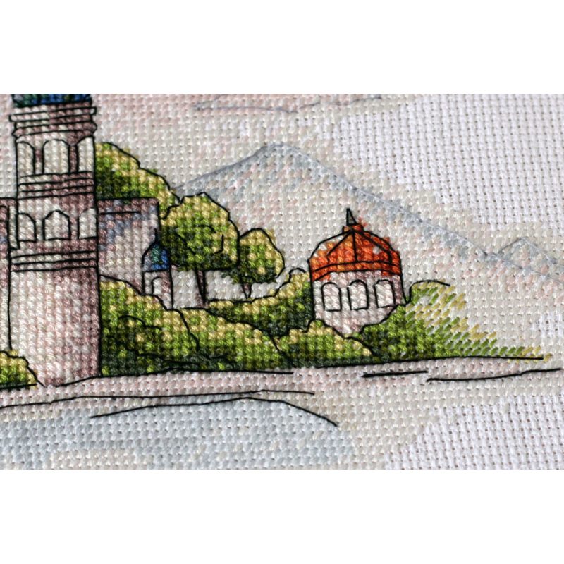 Cross Stitch Kit "Colorful domes"