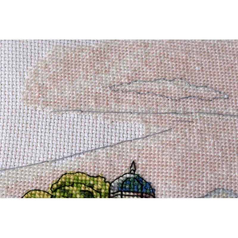 Cross Stitch Kit "Colorful domes"