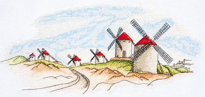Cross Stitch Kit "Windmills"