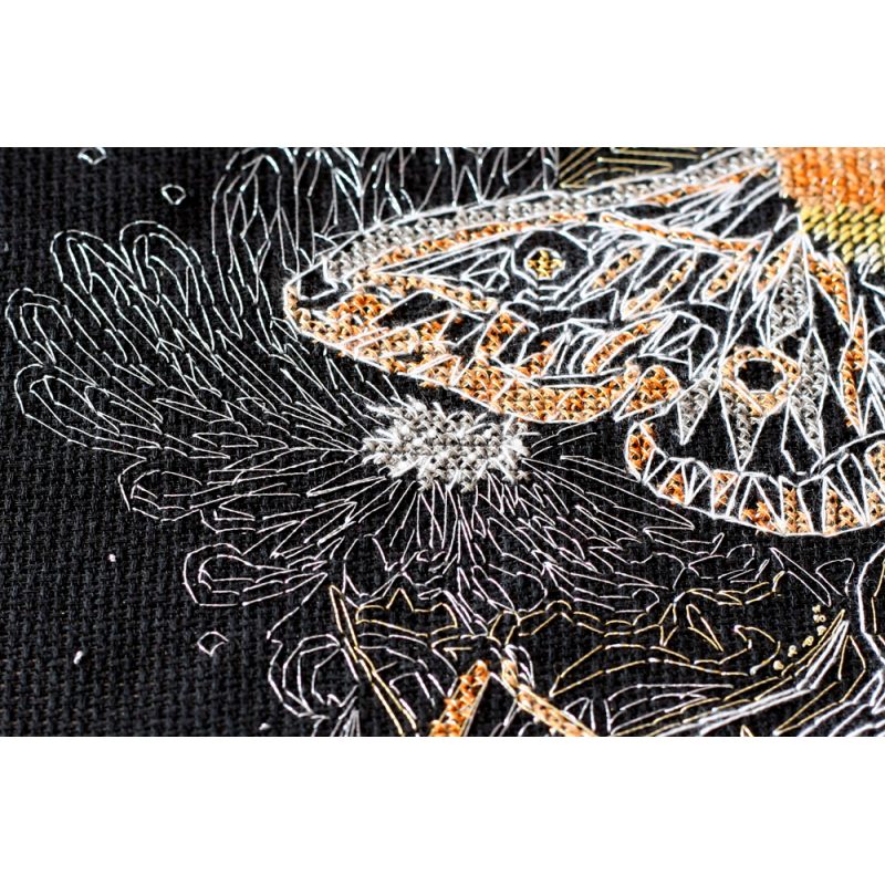 Cross Stitch Kit "Night moth"