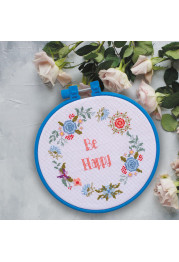 Cross Stitch Kit "Be happy"