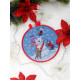 Cross Stitch Kit "Snowman cat"