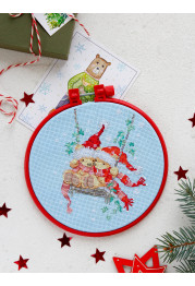 Cross Stitch Kit "On the swing"
