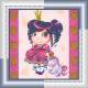 Mini Bead Embroidery Kit on Art Canvas "Adele"