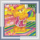 Mini Bead Embroidery Kit on Art Canvas "Morning exercise"