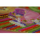 Mini Bead Embroidery Kit on Art Canvas "On a walk"