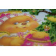 Mini Bead Embroidery Kit on Art Canvas "Hostess"
