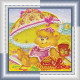Mini Bead Embroidery Kit on Art Canvas "On a beach"