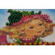 Mini Bead Embroidery Kit on Art Canvas "Young magician"