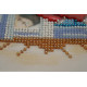 Mini Bead Embroidery Kit on Art Canvas "Surprise"