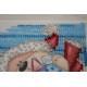 Mini Bead Embroidery Kit on Art Canvas "Surprise"