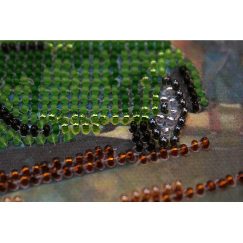 Mini Bead Embroidery Kit on Art Canvas "Rolls-Royce"