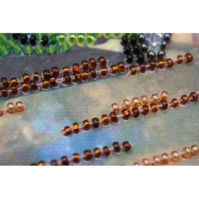 Mini Bead Embroidery Kit on Art Canvas "Rolls-Royce"