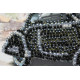 Mini Bead Embroidery Kit on Art Canvas "Skoda Favorit"