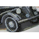 Mini Bead Embroidery Kit on Art Canvas "Skoda Favorit"