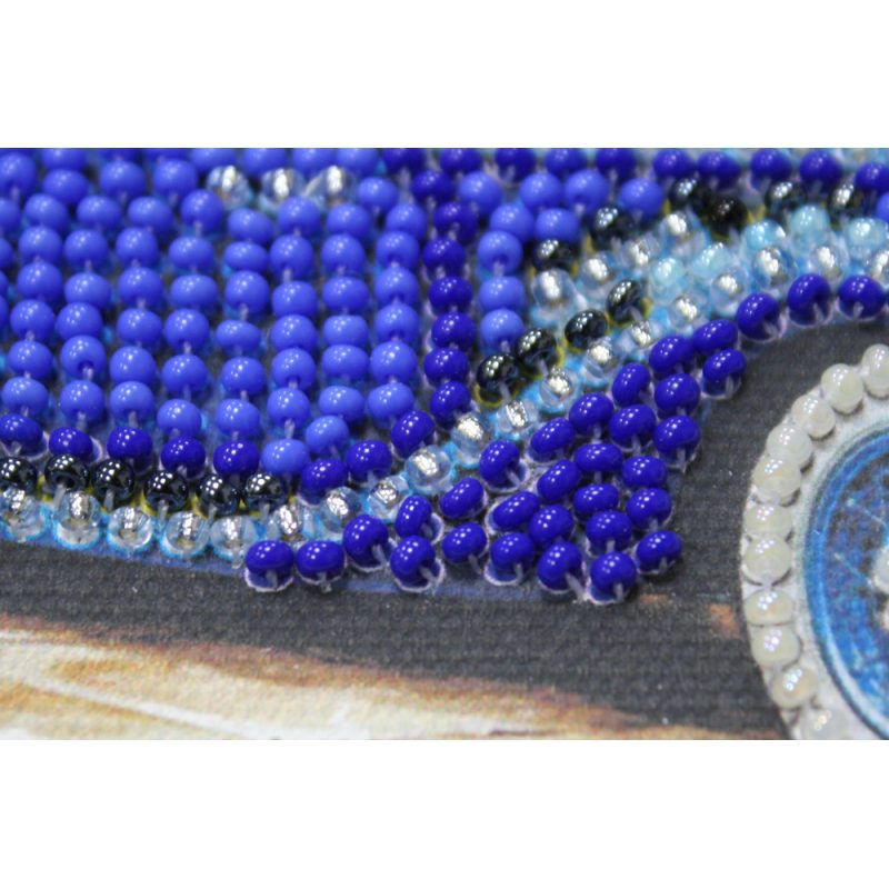Mini Bead Embroidery Kit on Art Canvas "Delage"