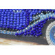 Mini Bead Embroidery Kit on Art Canvas "Delage"