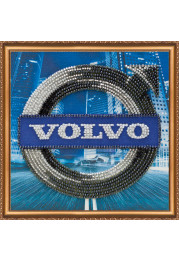 Mini Bead Embroidery Kit on Art Canvas "VOLVO"