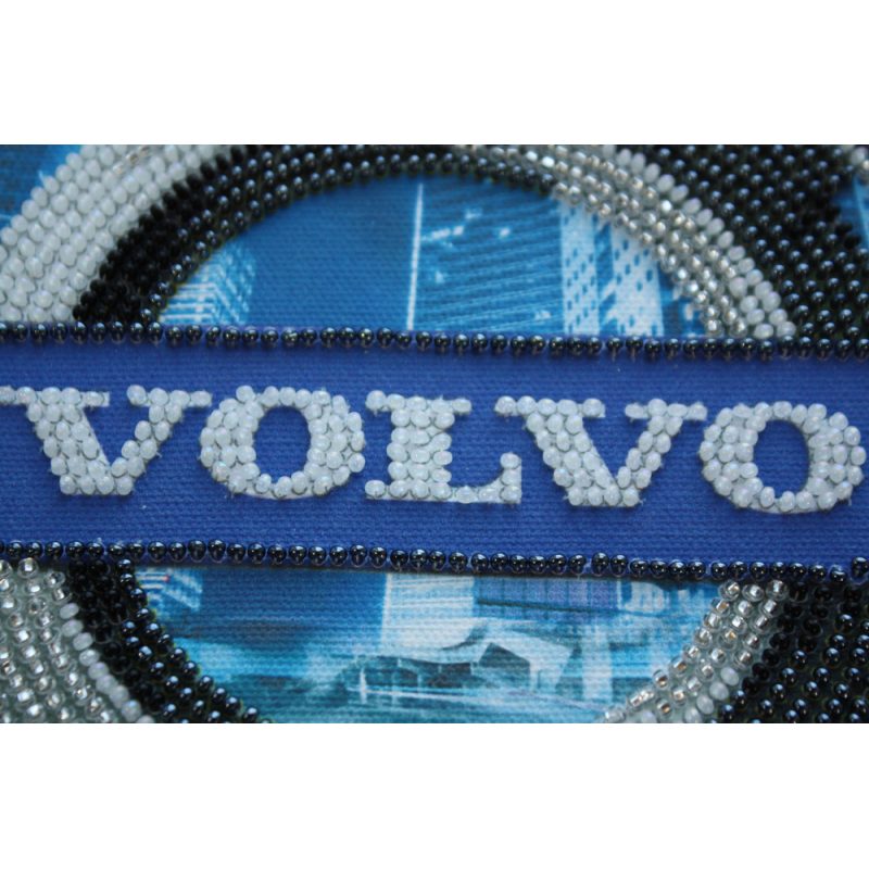 Mini Bead Embroidery Kit on Art Canvas "VOLVO"