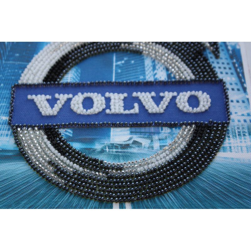 Mini Bead Embroidery Kit on Art Canvas "VOLVO"