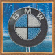 Mini Bead Embroidery Kit on Art Canvas "BMW (emblem)"