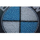 Mini Bead Embroidery Kit on Art Canvas "BMW (emblem)"