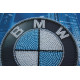 Mini Bead Embroidery Kit on Art Canvas "BMW (emblem)"