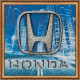 Набір-міні для вишивання бісером на художньому полотні "HONDA"