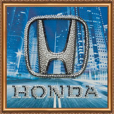 Набір-міні для вишивання бісером на художньому полотні "HONDA"
