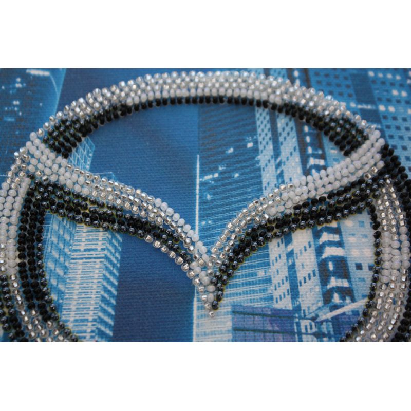 Mini Bead Embroidery Kit on Art Canvas "MAZDA"