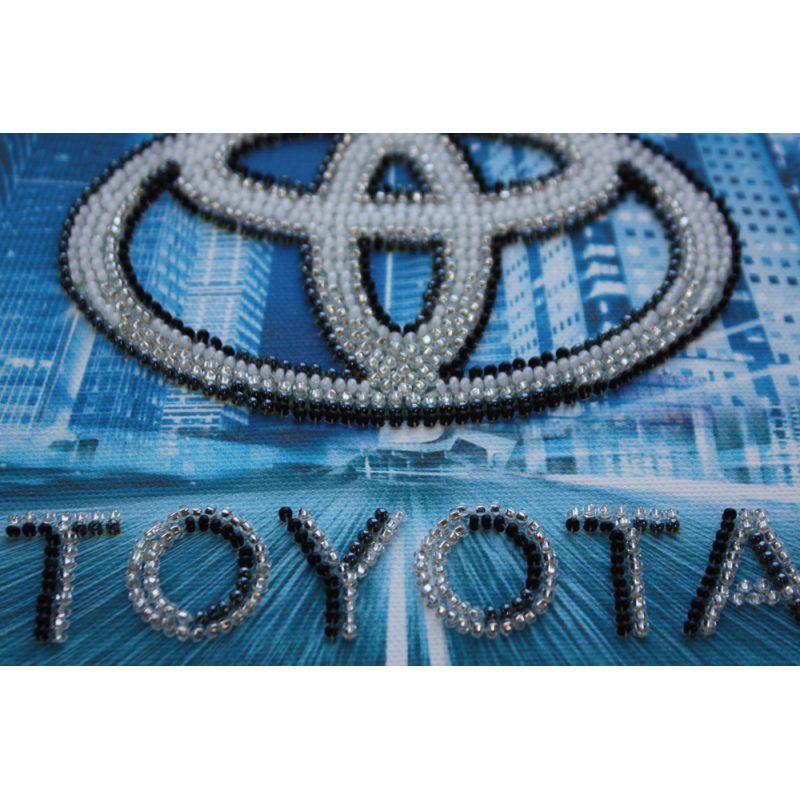 Набір-міні для вишивання бісером на художньому полотні "TOYOTA"