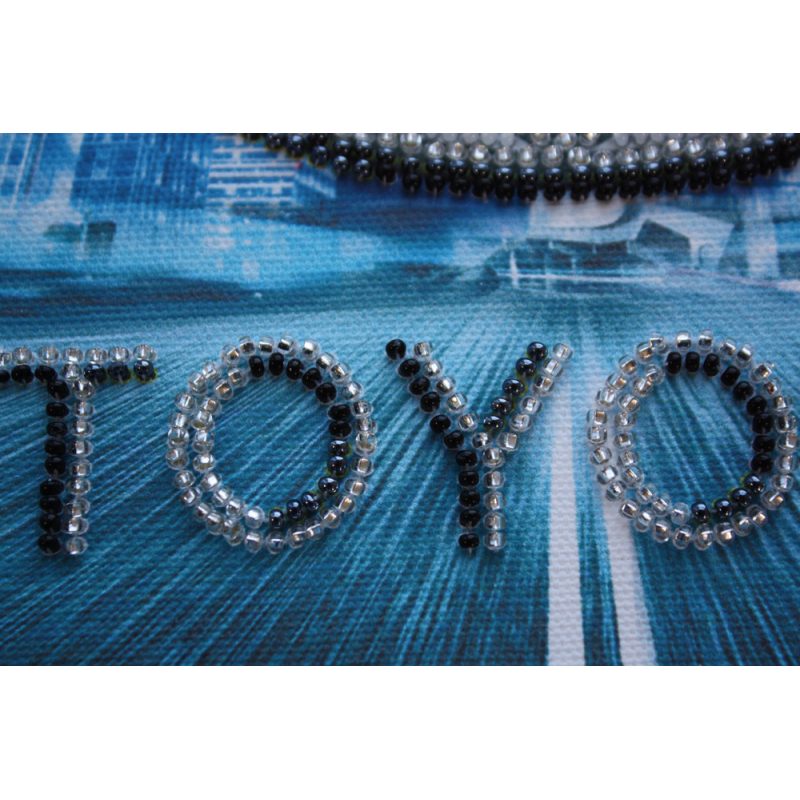 Набір-міні для вишивання бісером на художньому полотні "TOYOTA"