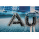 Mini Bead Embroidery Kit on Art Canvas "Audi"
